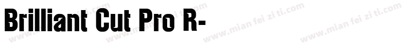 Brilliant Cut Pro R字体转换
